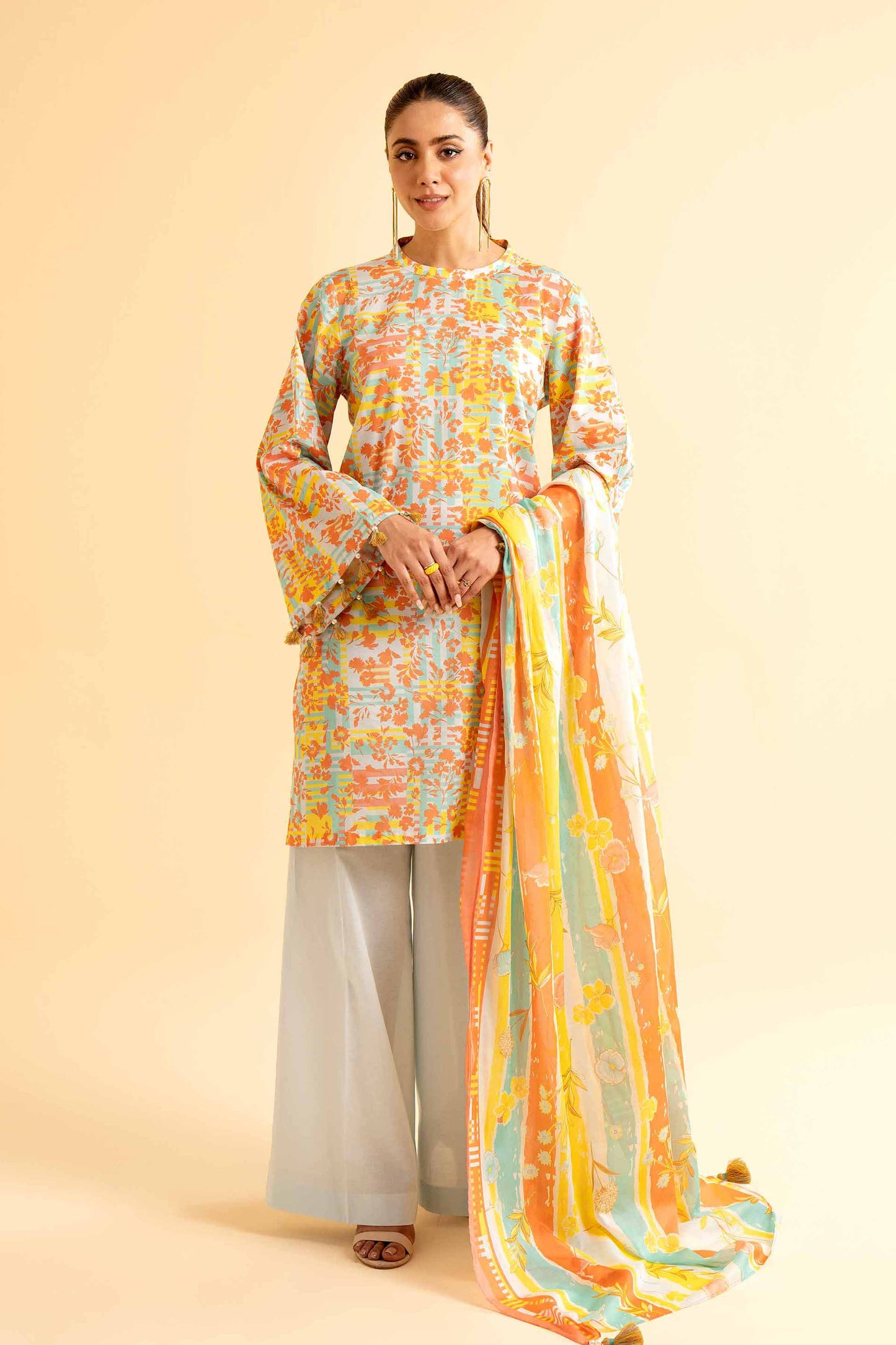 3-piece  Lawn Suit ( Nishat)